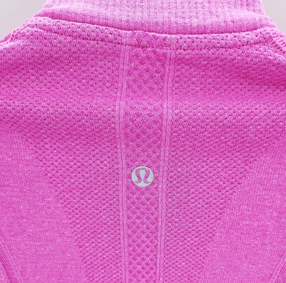 Lululemon Swiftly Tech 1/2 Zip Long Sleeve Top Heathered Pink - Picture 5 of 11